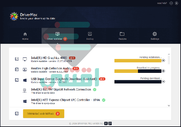 برنامج DriverMax لجلب التعريفات و الدرايفرات من الانترنت مجانا
