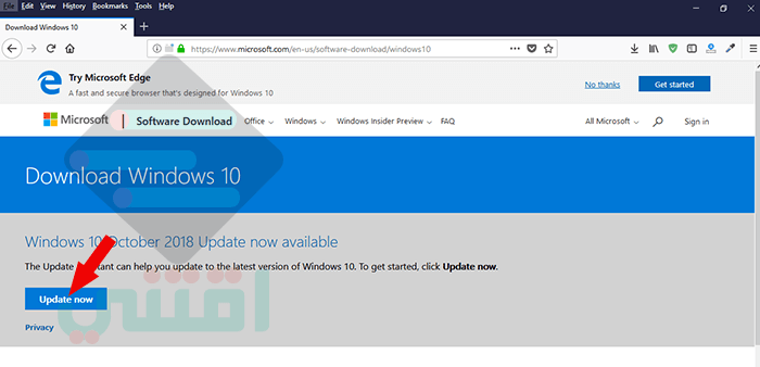 طريقة تحديث ويندوز 10 إلى آخر إصدار مجاناً Windows 10 Update Assistant