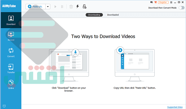 برنامج Wondershare AllMyTube لتحميل الفيديو من الانترنت