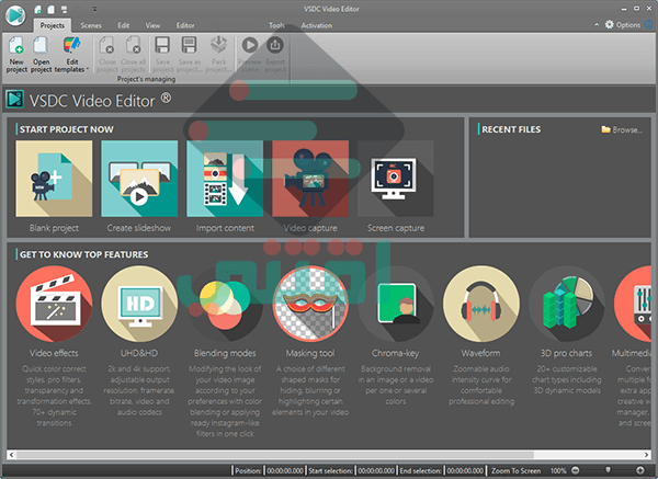 برنامج مونتاج وتحرير الفيديو وعمل المؤثرات VSDC Free Video Editor