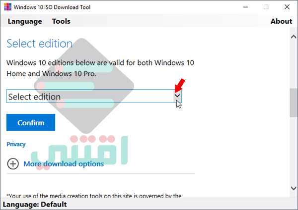تحميل ويندوز 10 برابط مباشر من مايكروسوفت Windows 10 ISO Download Tool