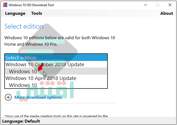 تحميل ويندوز 10 برابط مباشر من مايكروسوفت Windows 10 ISO Download Tool
