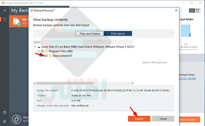 برنامج لعمل نسخة احتياطية للكمبيوتر واستعادتها Paragon Backup & Recovery