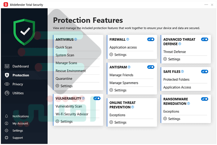 برنامج بت ديفندر مجاني Bitdefender Antivirus Free