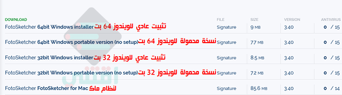 برنامج تحويل الصور الى كرتون FotoSketcher مجاناً للكمبيوتر
