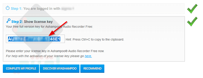 برنامج تسجيل الصوت للكمبيوتر بجودة عالية Ashampoo Audio Recorder