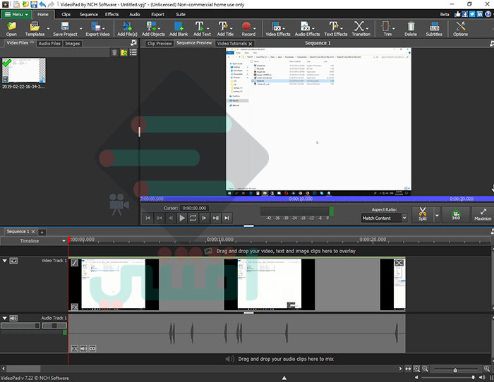 برنامج تعديل الفيديوهات للكمبيوتر والهاتف VideoPad Video Editor