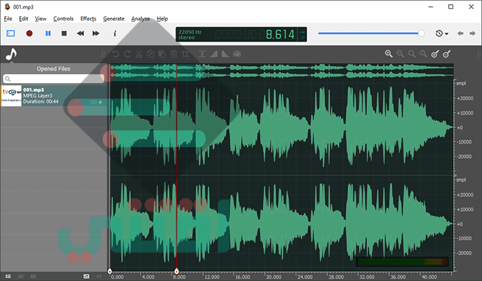 برنامج تحرير الملفات الصوتية للكمبيوتر Ocenaudio Audio Editor مجاناً