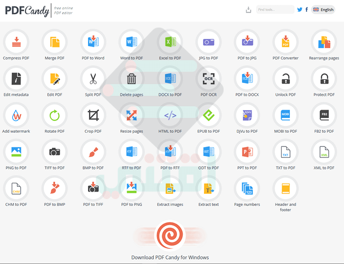 كيفية التعديل على ملف PDF اون لاين بدون برامج PDF Candy
