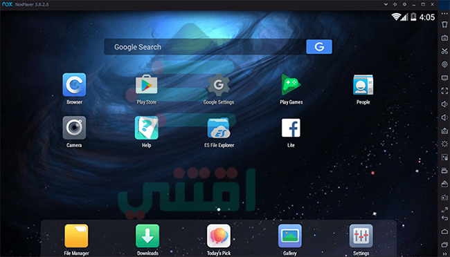 برنامج Nox App Player لتشغيل برامج والعاب الاندرويد على الكمبيوتر
