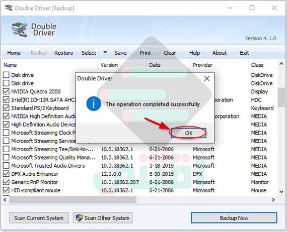 تحميل برنامج Double Driver لحفظ تعريفات الجهاز واستعادتها مجاناً