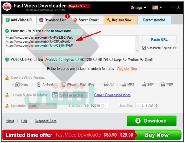 برنامج تحميل سريع للفيديو من أي موقع Fast Video Downloader
