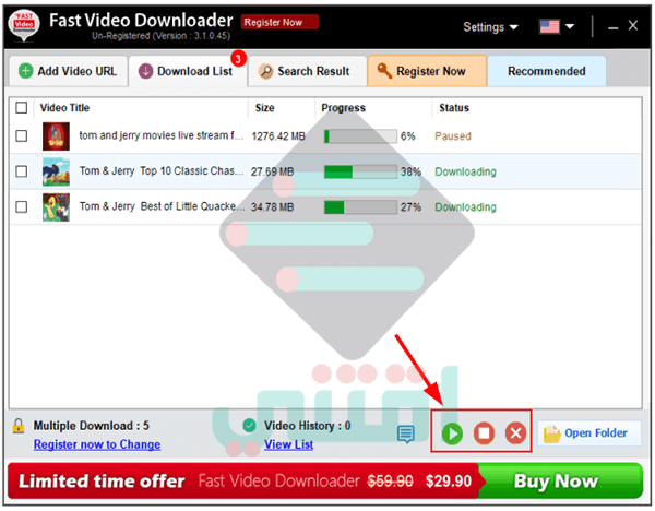 برنامج تحميل سريع للفيديو من أي موقع Fast Video Downloader