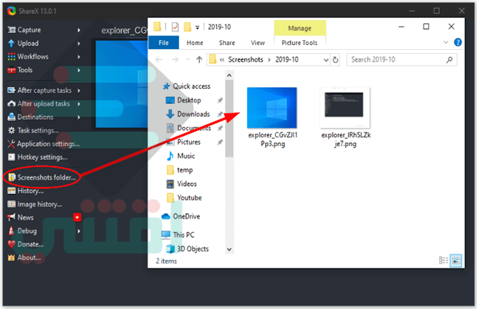 افضل برنامج لتصوير شاشة الكمبيوتر فيديو صوت وصورة مجانا ShareX