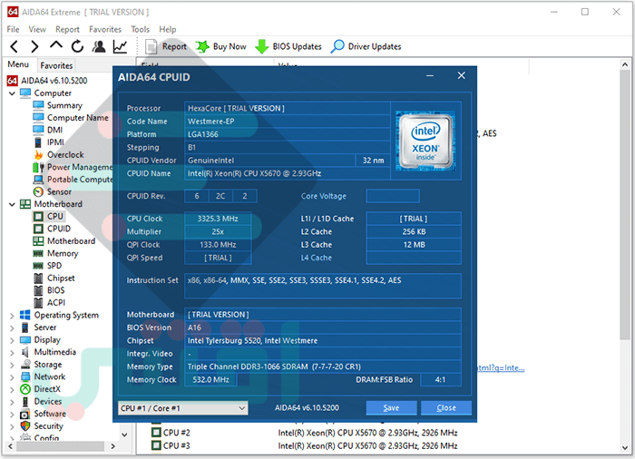 برنامج AIDA64 Extreme Edition لمعرفة مكونات الجهاز واختبار الأداء