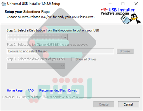 برنامج حرق Windows و Linux على فلاشة Universal USB Installer مجاناً