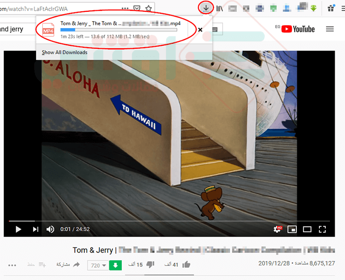 اسهل طريقة للتحميل من اليوتيوب بدون برامج بصيغة MP4 و WbeM