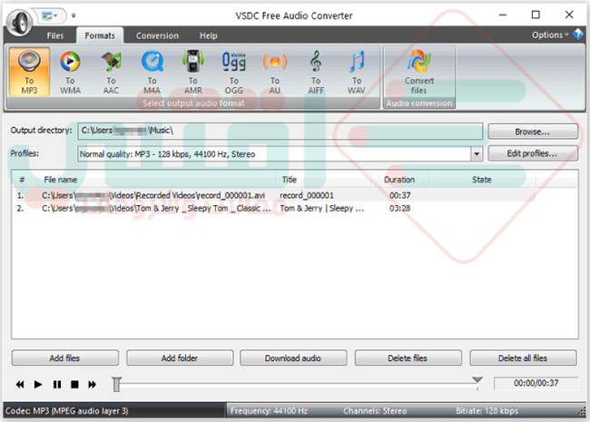 برنامج VSDC Free Audio Converter لتحويل الفيديو والصوت إلى MP3 بجودة عالية