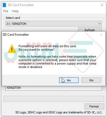 برنامج فورمات ميموري كارد SD Card Formatter مجاناً