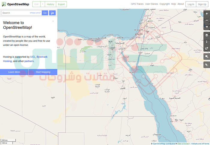 خريطة الشارع المفتوحة OpenStreetMap بديل Google Maps