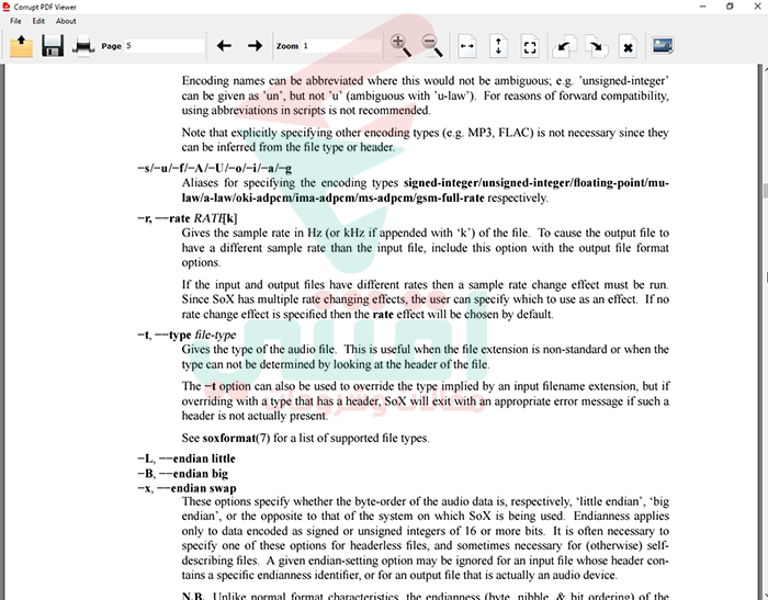 فتح ملفات PDF المعطوبة التالفة التي لا تفتح