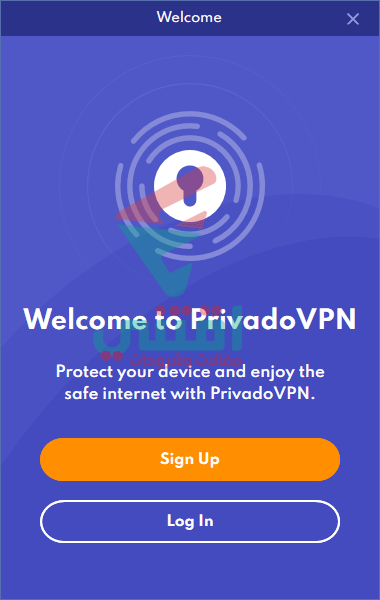 إنشاء حساب في برنامج PrivadoVPN